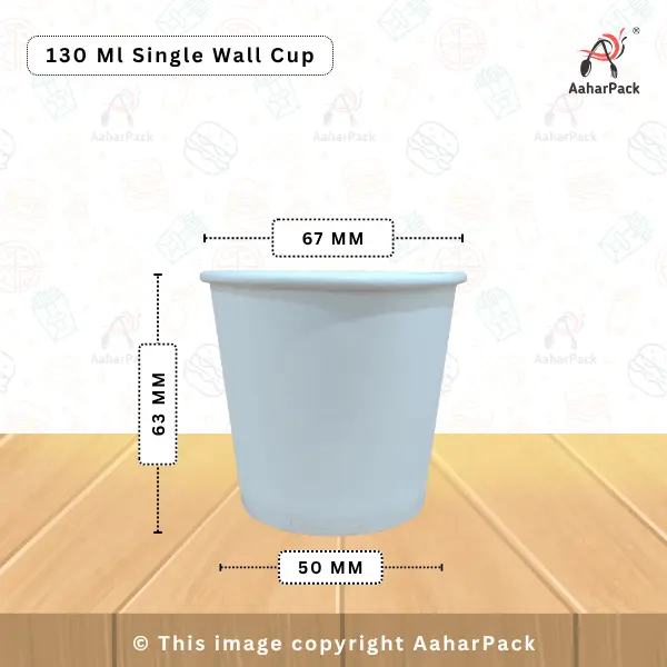 130 ML (4oz) Single Wall White Paper Cups – Pack of 2000 – Eco-Friendly Disposable Cups for Hot & Cold Drinks